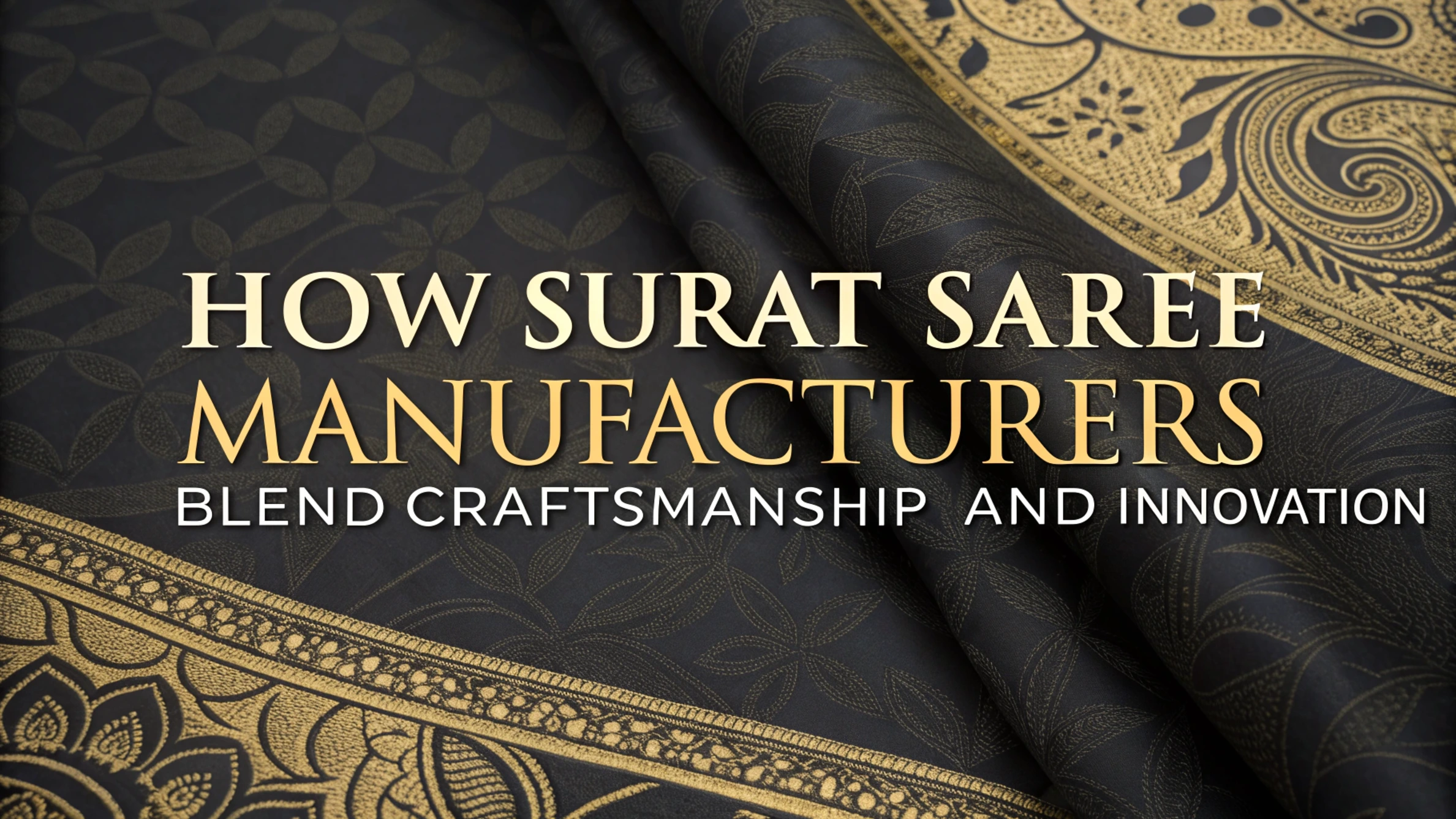 How Surat Saree Manufacturers Blend Craftsmanship and Innovation
