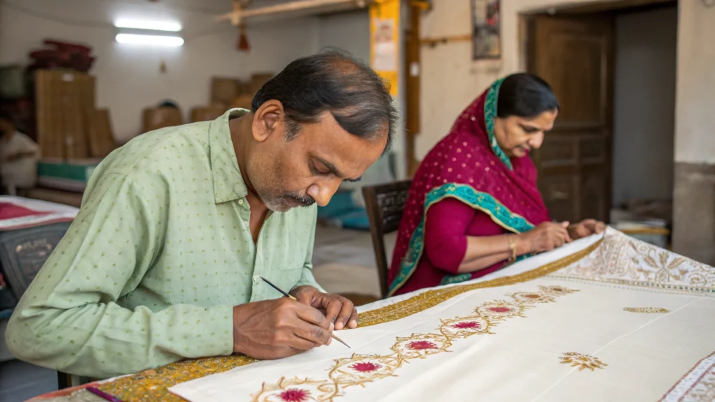 Kurti Manufacturers in Surat. Hancraft