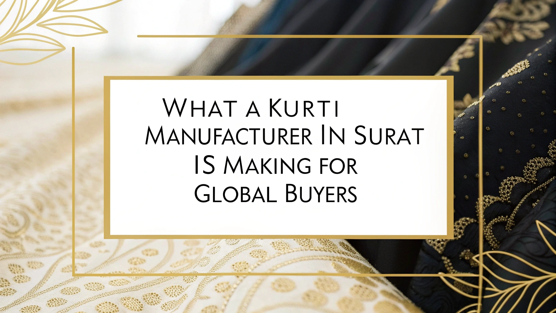 What a Kurti Manufacturers in Surat Is Making for Global Buyers