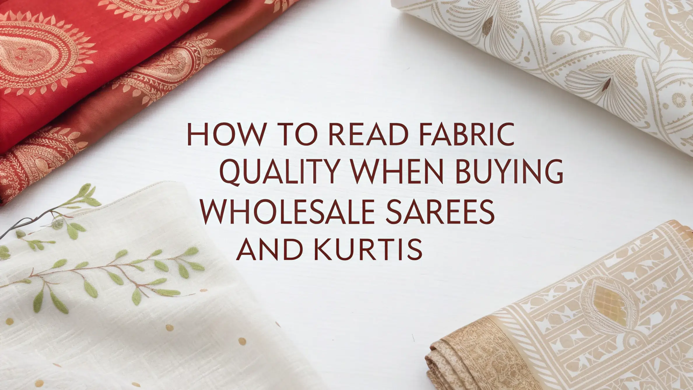 How to Read Fabric Quality When Buying Wholesale Sarees and Kurtisrees and Kurtis