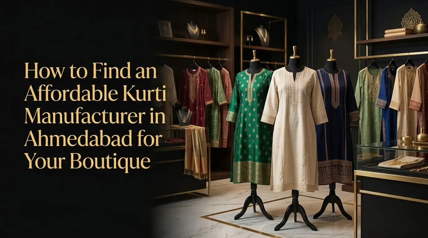 How to Find an Affordable Kurti Manufacturer in Ahmedabad for Your Boutique