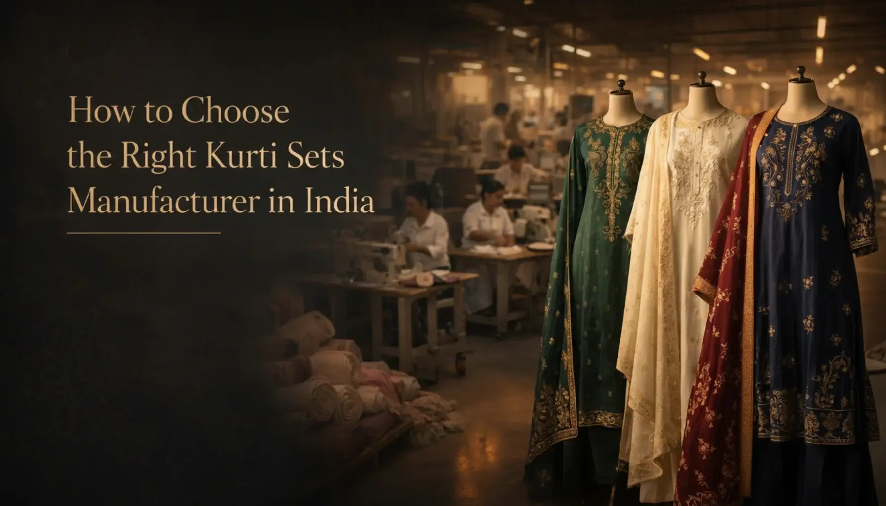 How to Choose the Right Kurti Sets Manufacturer in India