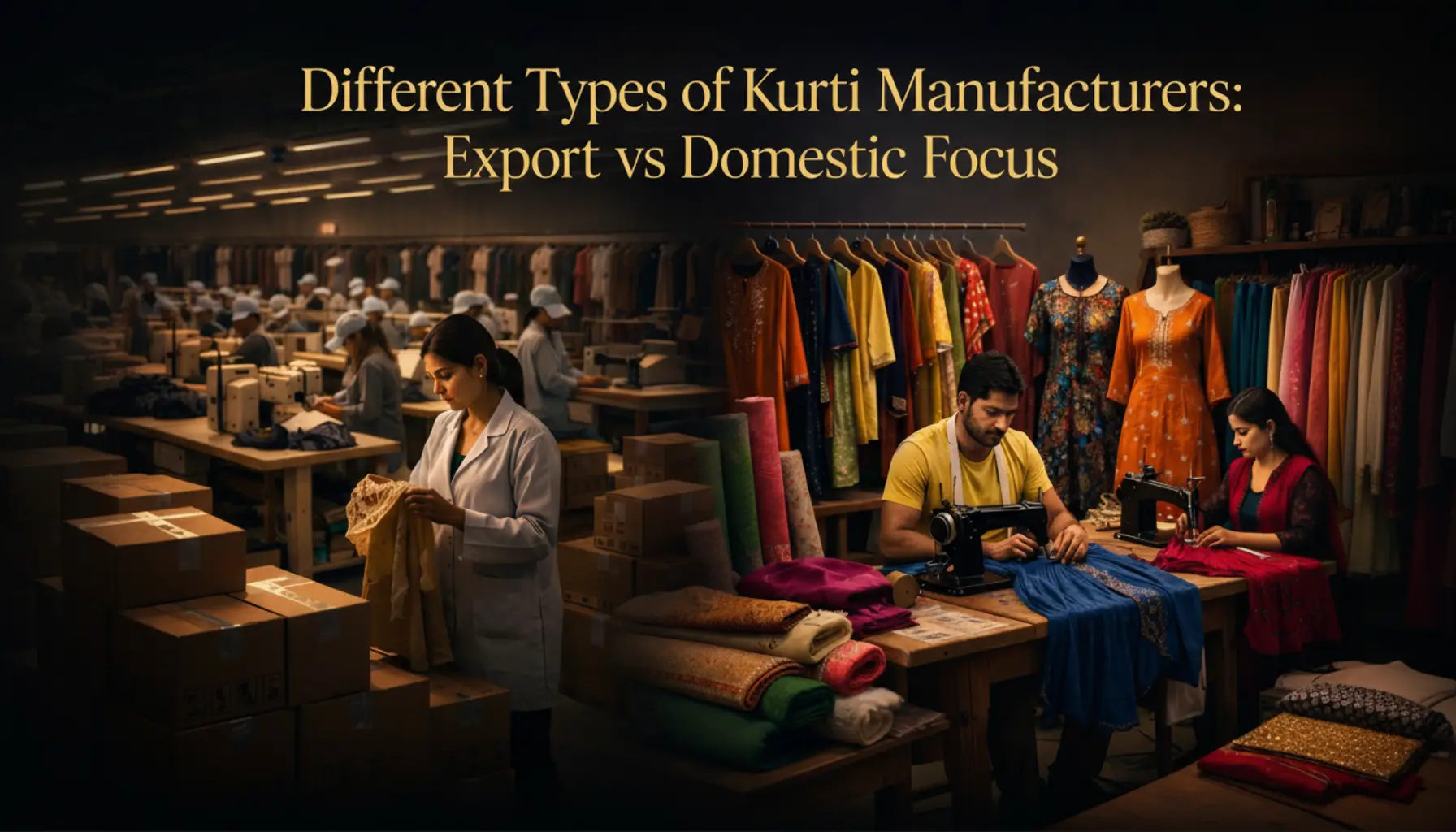 Different Types of Kurti Manufacturers: Export vs Domestic Focus